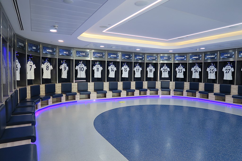 Tottenham Hotspur Stadium locker room