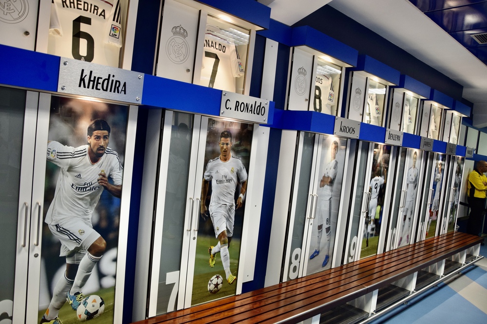 Santiago Bernabeau locker room