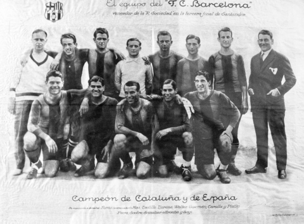 Poster of football team FC Barcelona 1928-1929