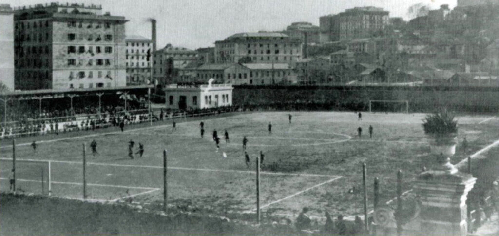 old photo of Luigi Ferraris stadium in 1911