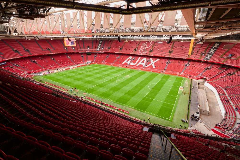 Johan Cruijff ArenA (Amsterdam Arena). The football match AJAX vs SHAKHTAR