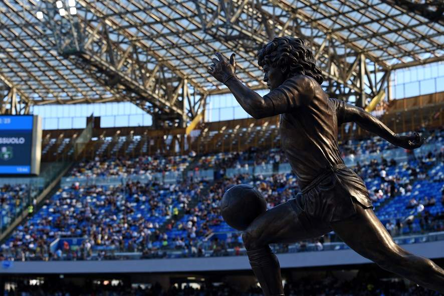 Stadio Diego Maradona bronze figure