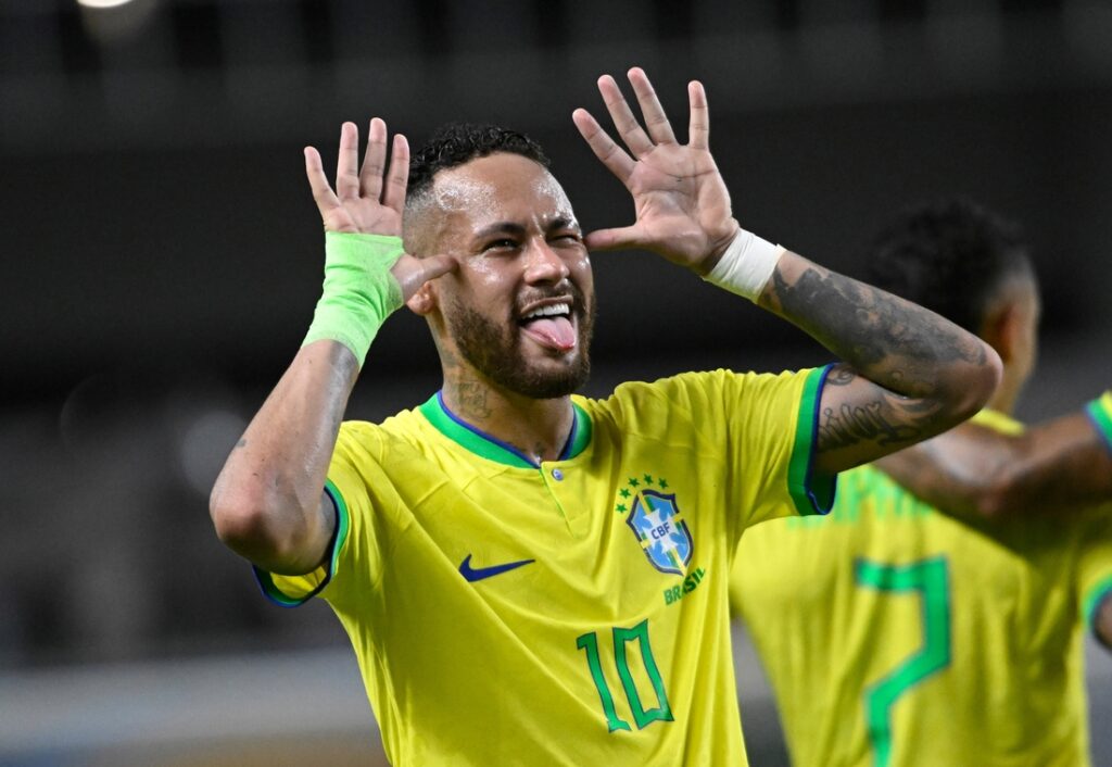 Neymar JR making silly face