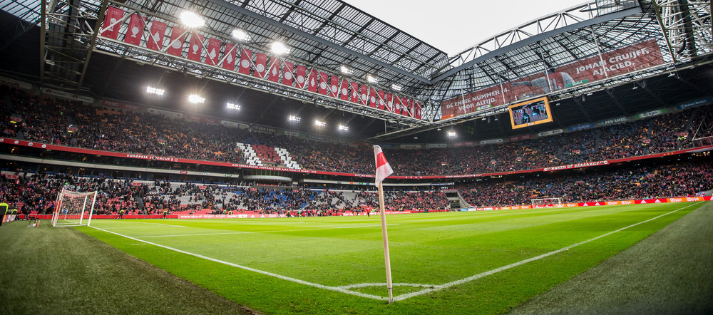 Ajax trainer coach Frank de Boer the ArenA during Dutch Eredivisie match from Ajax , Stadium overview panorama, Amsterdam ArenA
