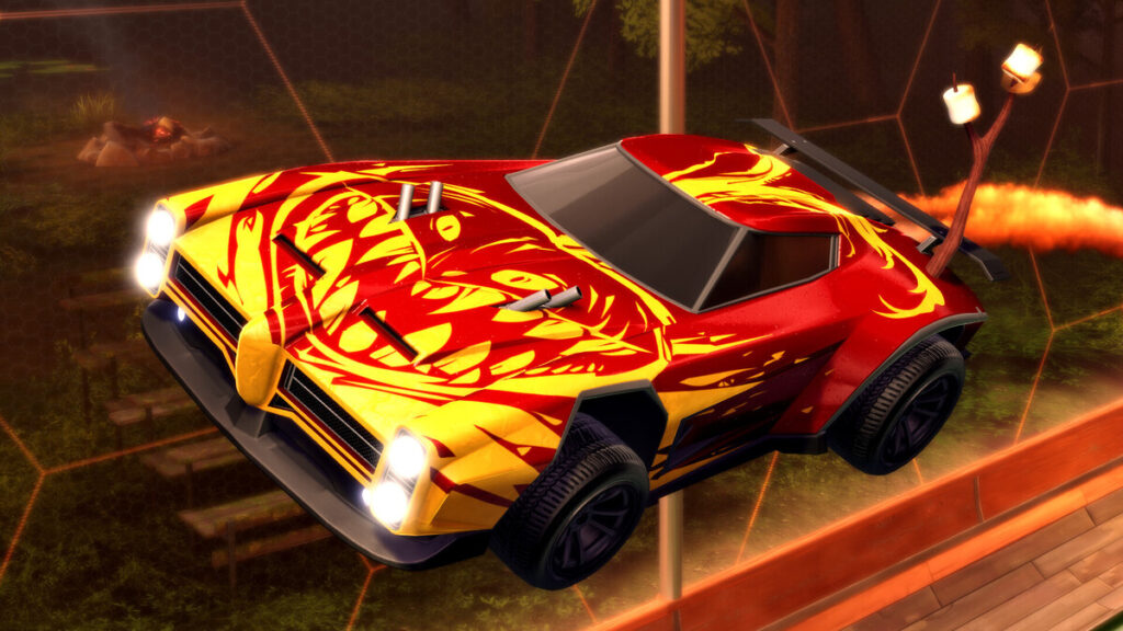 car from the soccer pvp Rocket League game