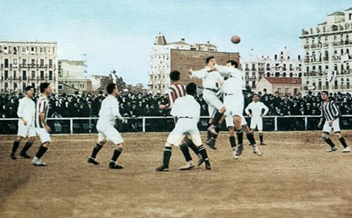 Madrid Derby match between Madrid FC and Athletic Club de Madrid at Campo O’Donnell 