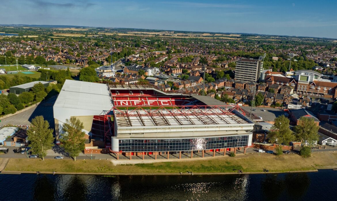 A,Drone,View,Of,The,City,Ground,Football,Stadium,In