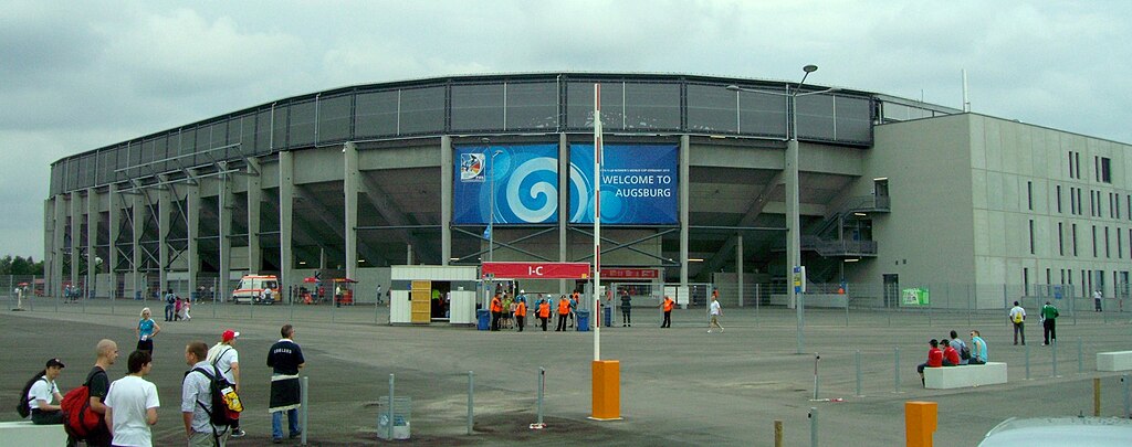 Impuls Arena as “FIFA Women's World Cup Stadium Augsburg” at 2010 FIFA U-20 Women's World Cup from NorthEast