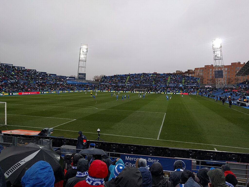 The Gradería Sur Stand in the Coliseum Staduim in Getafe Spain