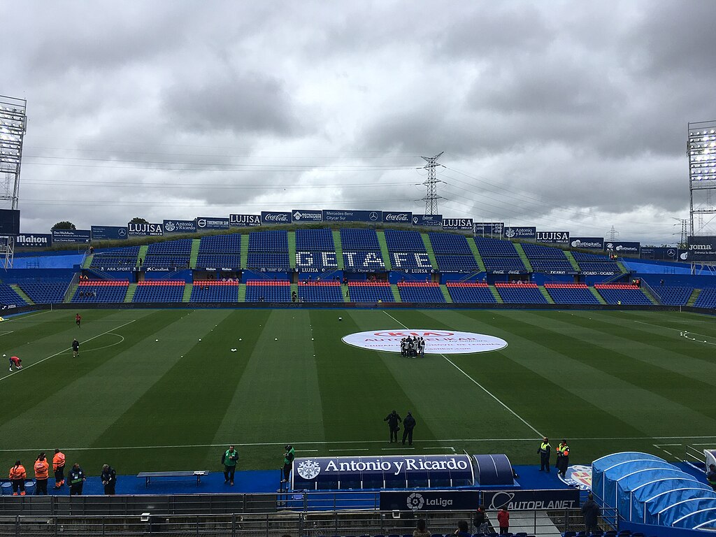 The Este Cubierta Stand in the Coliseum Stadium in Getafe Spain