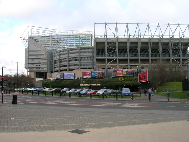 St James Park Newcastle view from the south