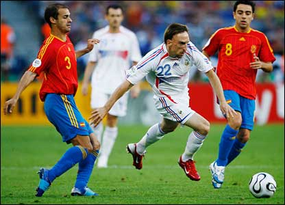 France vs Spain in the 2006 FIFA World Cup