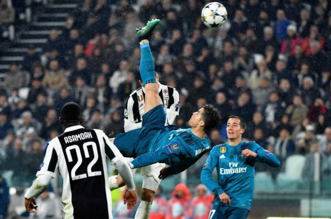 Amazing goal of Cristiano Ronaldo against Juventus