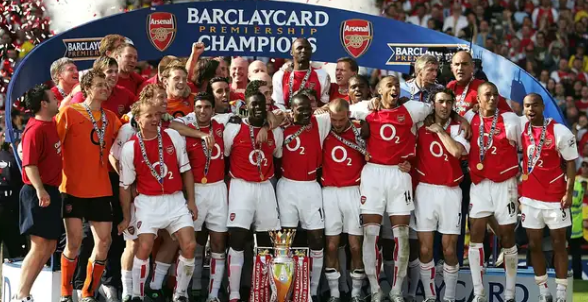 Arsenal FC “Invincibles” in the 200304 Premier League season
