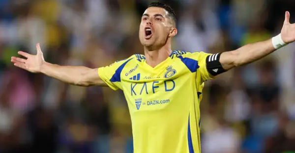Cristiano Ronaldo playing for Al Nassr