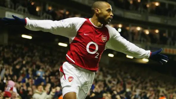Thierry Henry playing for Arsenal FC