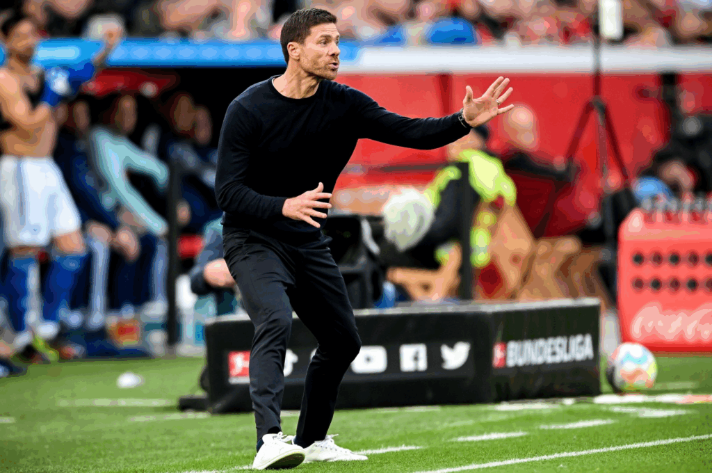 Xabi Alonso coaching Bayer