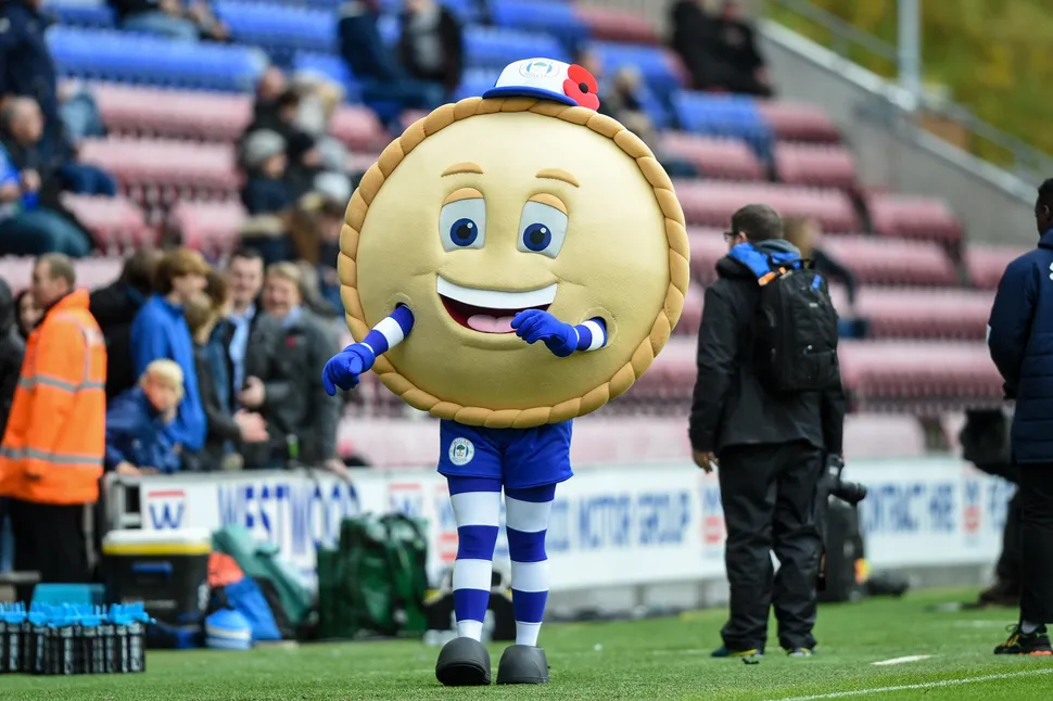 Crusty the Pie from Wigan Athletic
