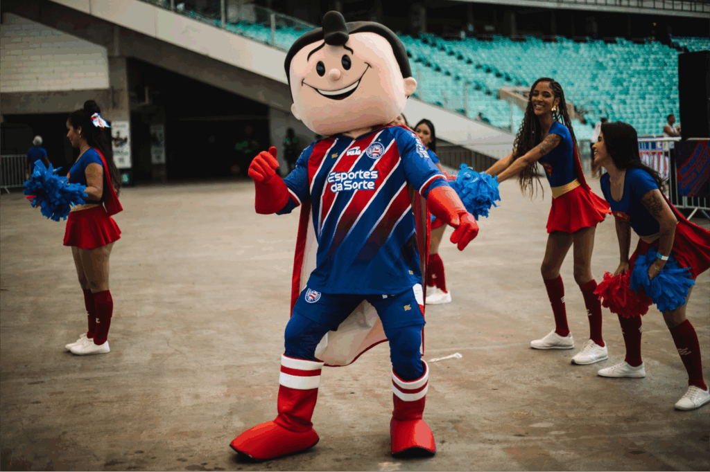 Tri-Color Superman mascot