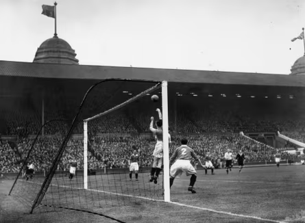club playing a football match in the early 1900s