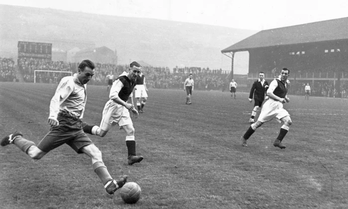 picture of a game during the Wartime League
