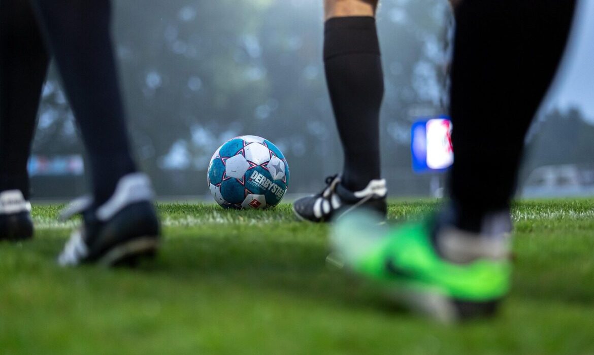 picture of a player kicking a ball