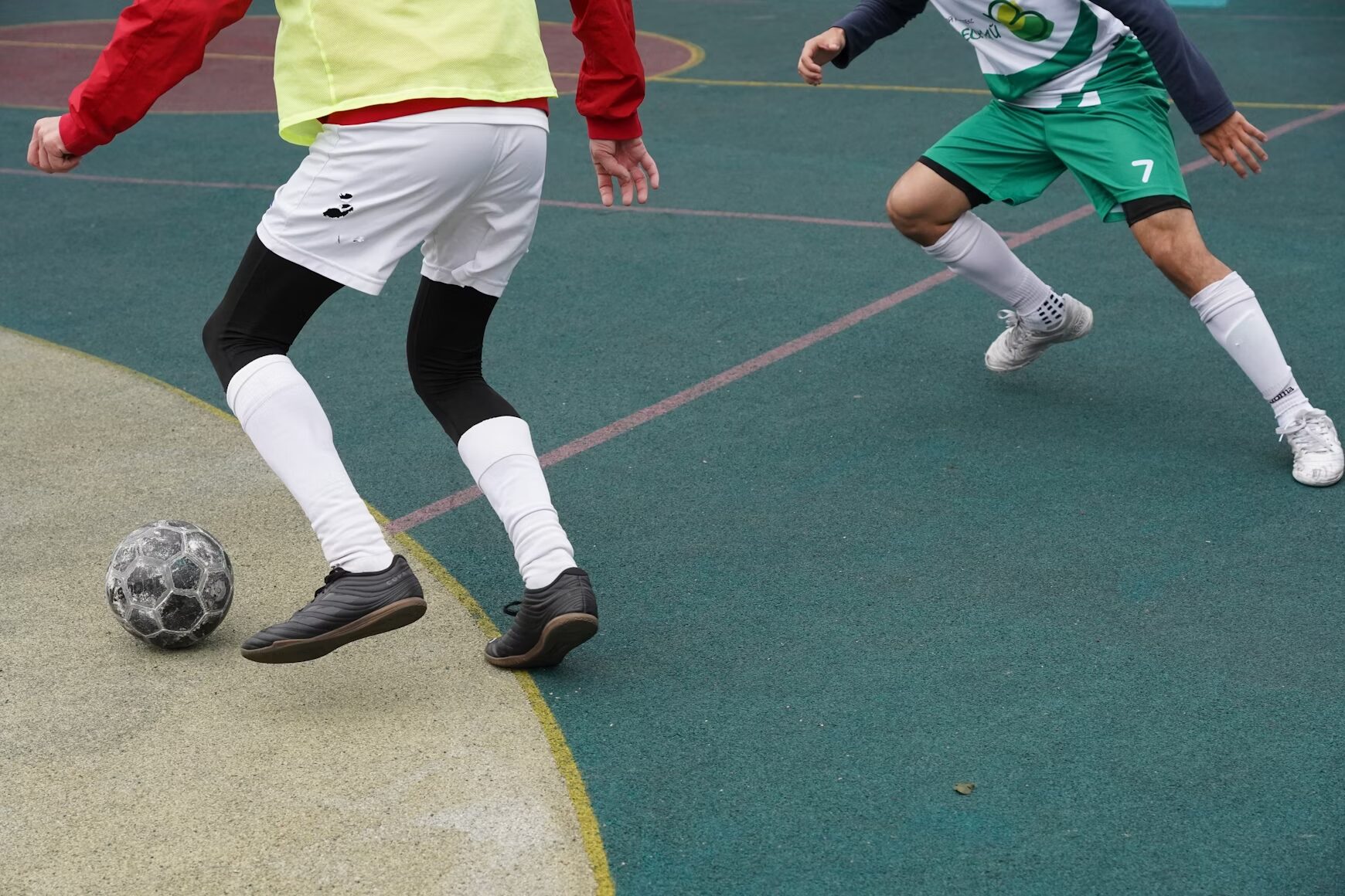 football players training with each other