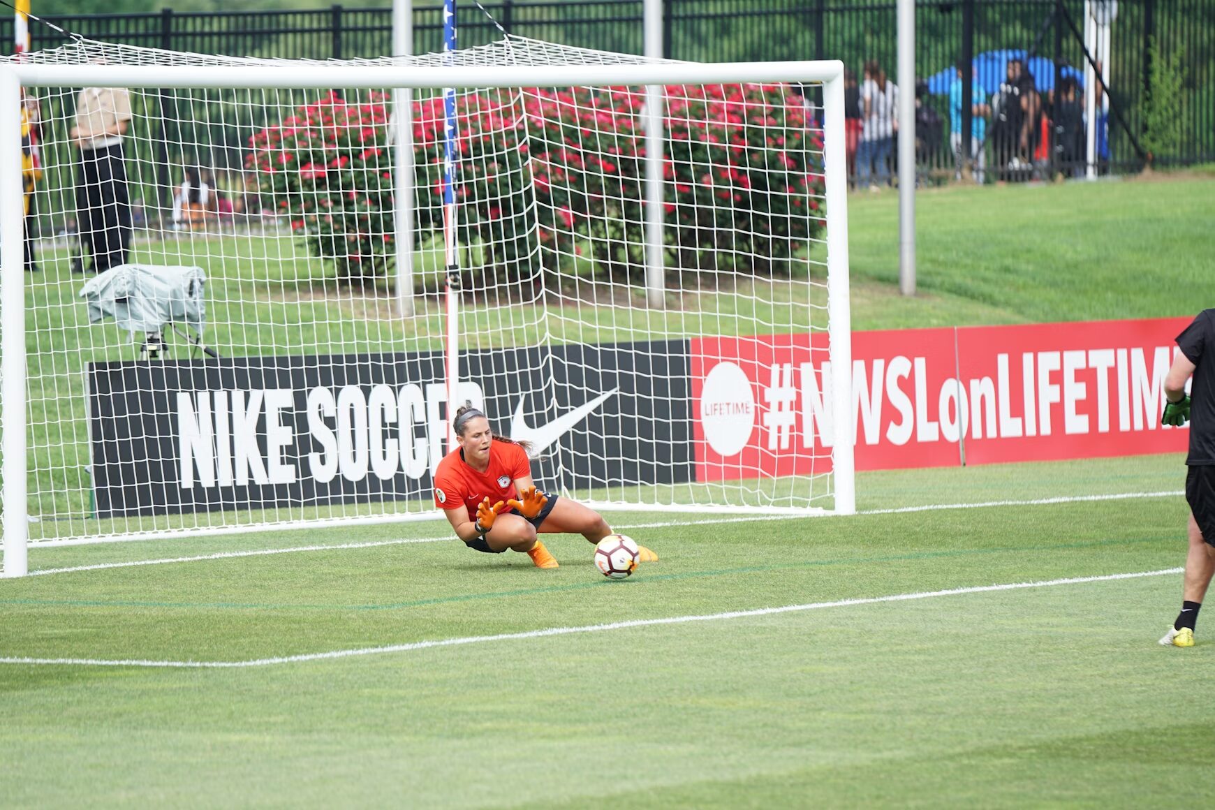 goalkeeper defending a kick