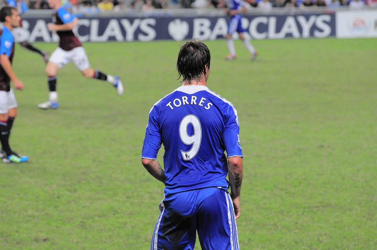 Image of a Chelsea player during a football match