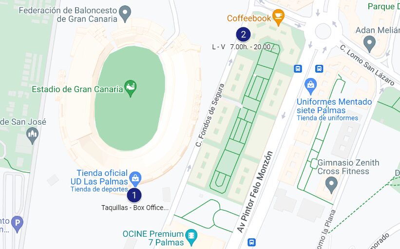 Location of the stadium