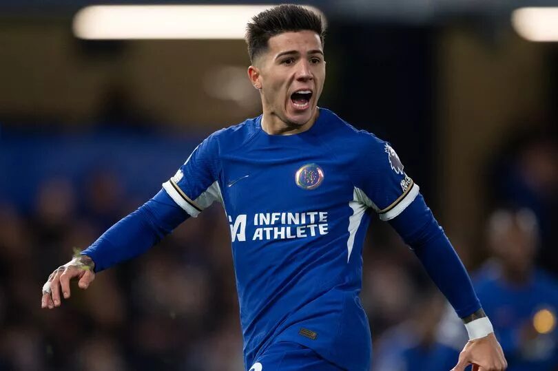 Picture of Enzo Fernandes playing for Chelsea