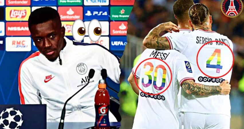 Idrissa Gueye during an interview